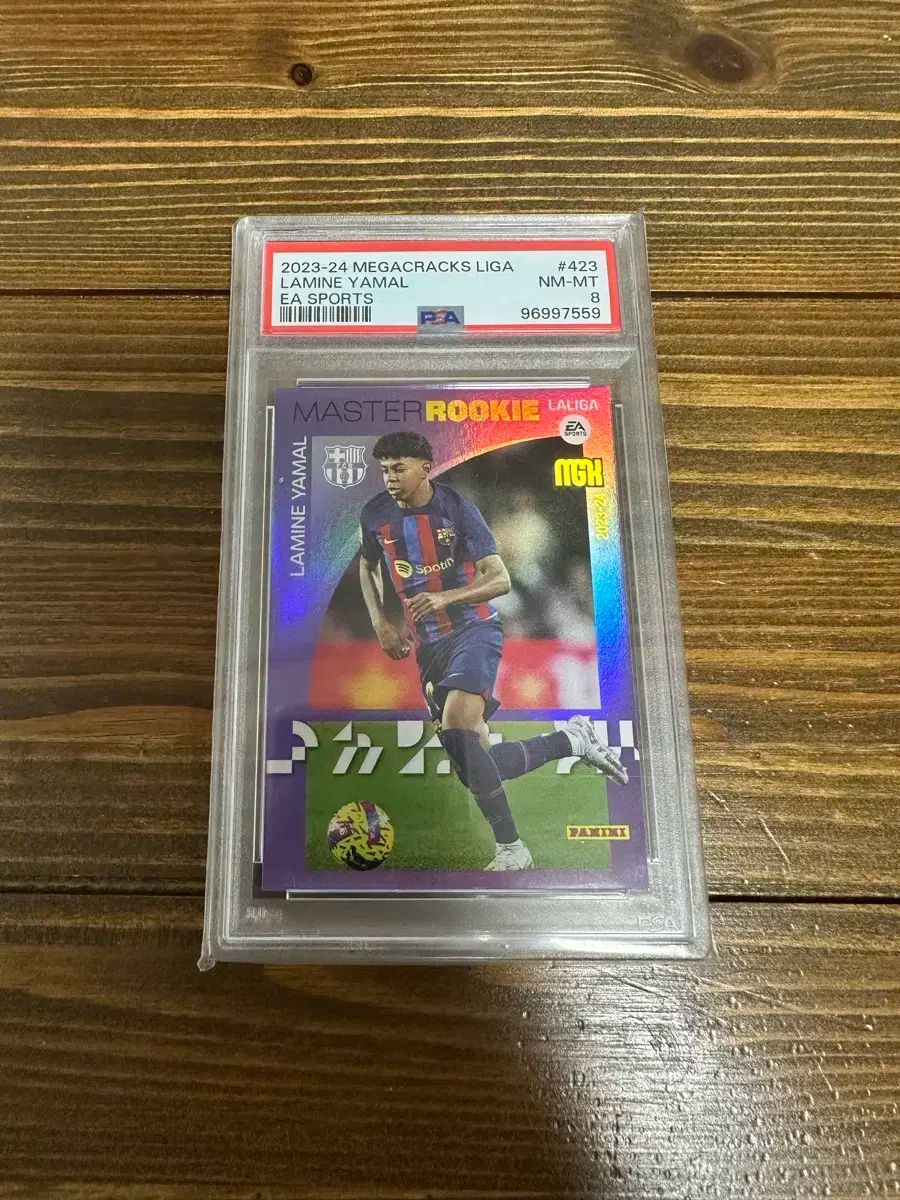 2023 ー 24 Panini パニーニ メガクラックス リガ ラミン ヤマル ルーキー EA スポーツ PSA8
