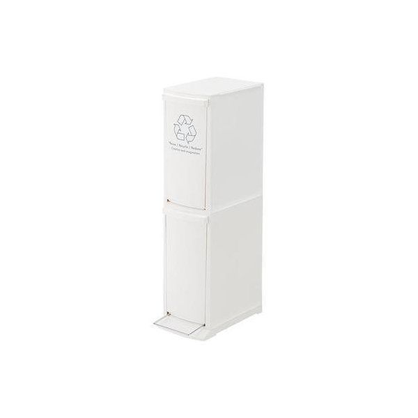 ゴミ箱 ダストボックス ふた付き 20リットル 20L 2D スリム お洒落 台所 リビング くず入れ リモート 書類 オフィス スライド 臭い漏れない 東谷 LFS-932