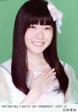中古】生写真(AKB48・SKE48) 谷真理佳/HKT48×B.L.T.2014 03-GREEN37