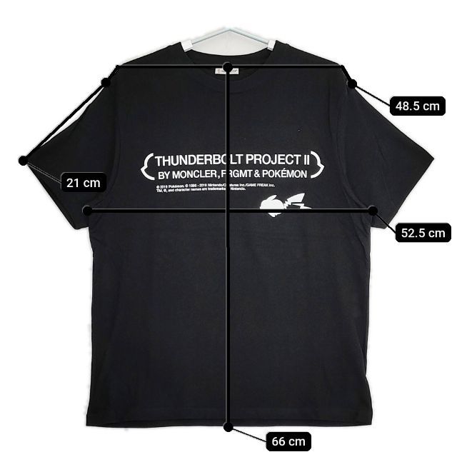 MONCLER/FRAGMENT MAGLIA T-SHIRT THUNDERBOLT PROJECT POKEMON