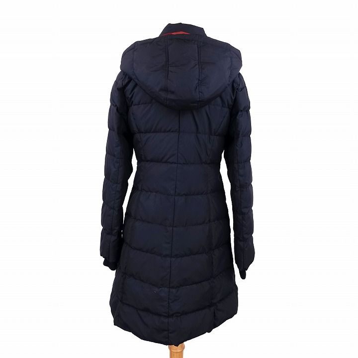 【ぽん】ブルーレーベルクレストブリッジ　ネイビー フード付き ロングダウン フード付き ロングダウンコートネイビーブルーレーベルクレスト