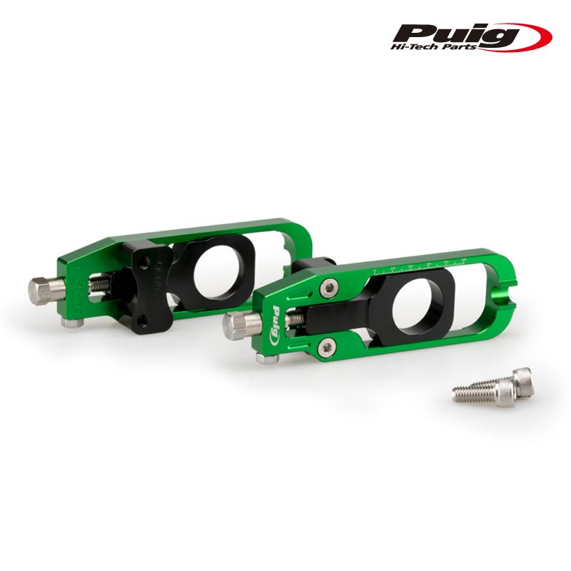 Puig 21190V CHAIN TENSIONER GREEN YAMAHA MT-09 21-25 プーチ チェーン テンショナー
