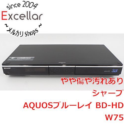 [bn:14] SHARP　AQUOS ブルーレイディスクレコーダー 500GB　BD-HDW75　リモコンなし