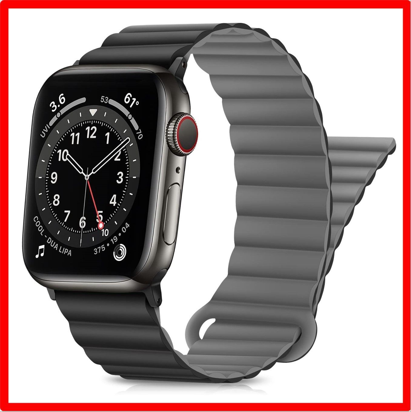 【送料無料】 49mm/45mm/44mm/42mm_ブラックグレー [HITZEE] Band コンパチブル Apple Watch バンド 49mm 45m