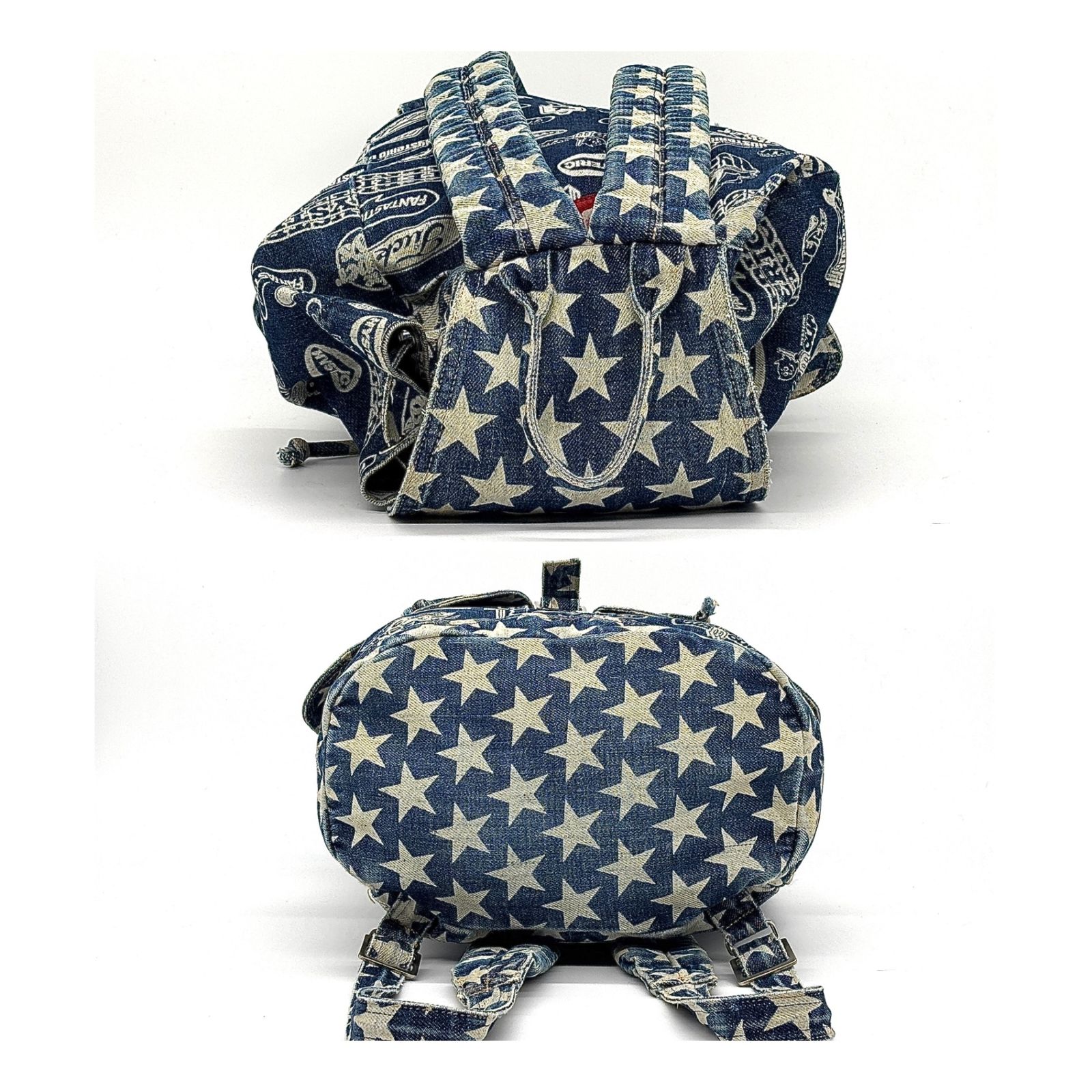 星×ロゴで個性爆発✨】 HYSTERIC GLAMOUR リュック 巾着 デニム