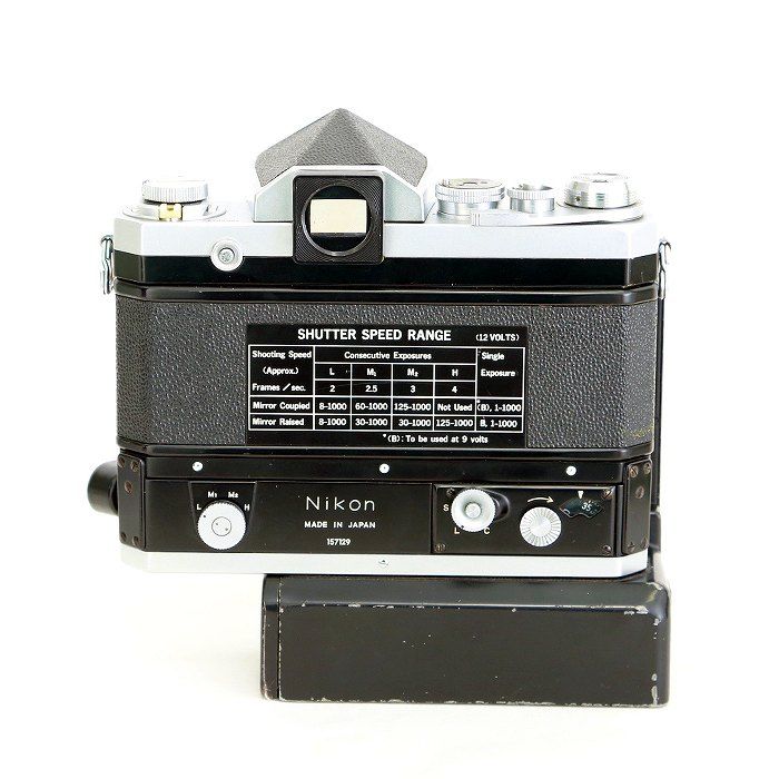 中古】(ニコン) Nikon F アイレベル 中期 シルバー+モータードライブ