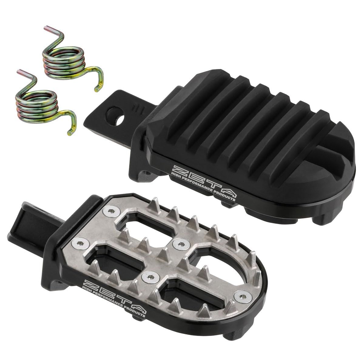 ジータレーシング ZETA RACING CROSS CUB110 13-24 JA10 JA45 JA60 アドベンチャーフットペグ 林道 ロングツーリング ブラック F7013