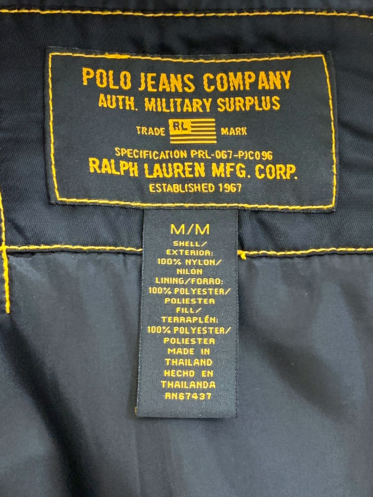 b845【POLO JEANS COMPANY】フライトジャケット　M　送料無料 専用】POLO JEANS CO. JACKET