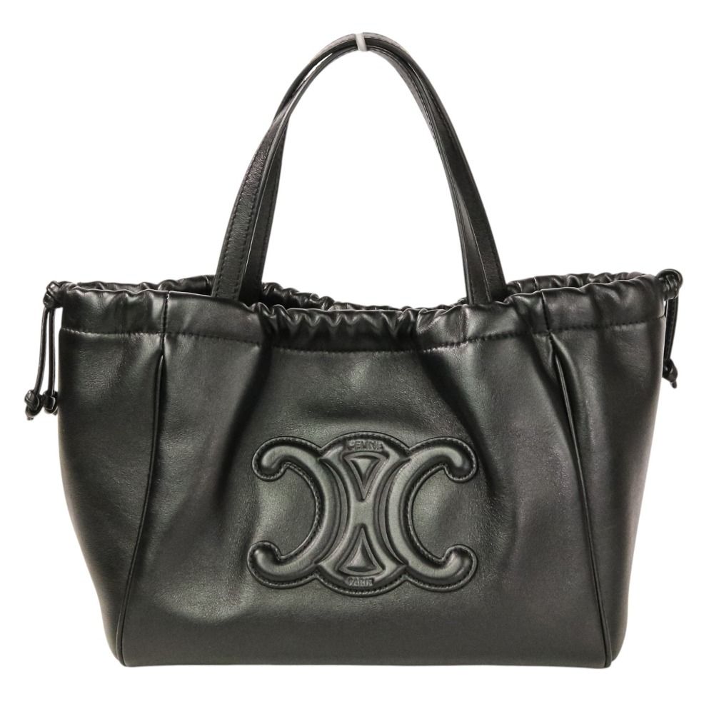 【人気☆】セリーヌ ショルダーバッグ カバ スモール キュイル 新品同様 CELINE セリーヌ スモール カバ ドローストリング