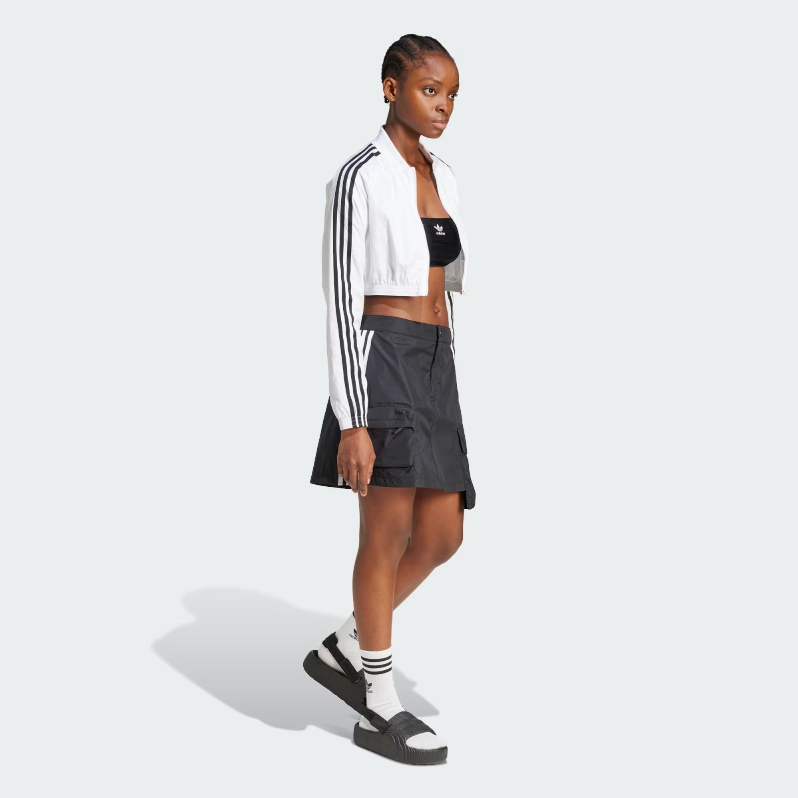 アディダスオリジナルス) adidas Originals カーゴ ミニスカート