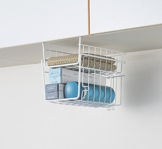 パール金属 収納 戸棚下 ラック カゴ ハンガーバスケット キッチン