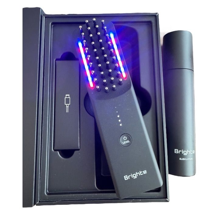 【美品】Brighte ELEKIBRUSH 美顔器 エレキブラシ　ローション Brighte ELEKI BRUSH ローション付き