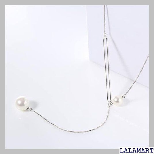 ☆人気商品 gulamu jewelry グラムジュエリー パールネックレス レディース ロングネックレス 二粒 プレゼント 女性 彼女 妻 パール  金属アレルギー対応 シンプル 上品 お洒落 プラチナ仕上げ シルバー925 623 - メルカリ