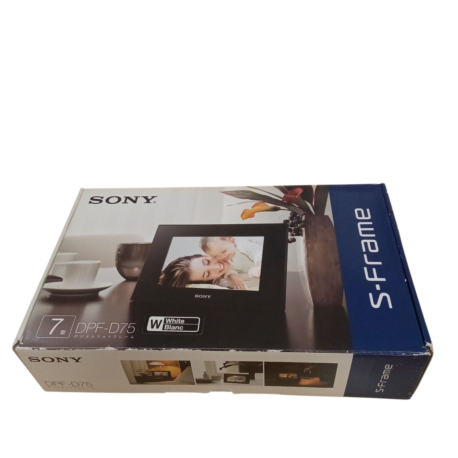 X10090 デジタルフォトフレーム SONY D75ホワイト DPF-D75/w 電源