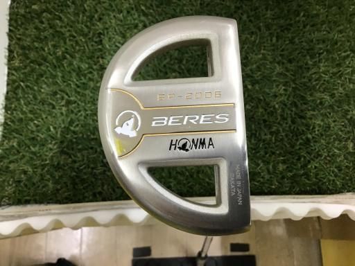 本間ゴルフ BERES BP-2006 ニッケルメッキ 34インチ パター PT スチール フレックスその他 メンズ 男性用 右利き 右用 Cランク ゴルフクラブ
