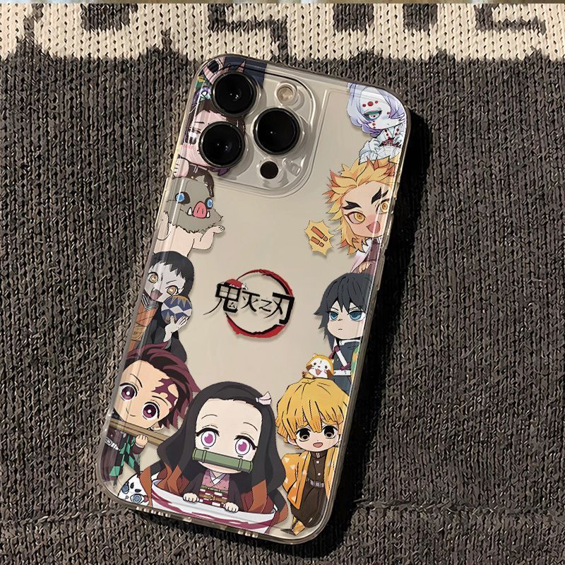 鬼滅の刃 可愛い Q 版キャラクタースマホケース 竈門炭治郎・禰