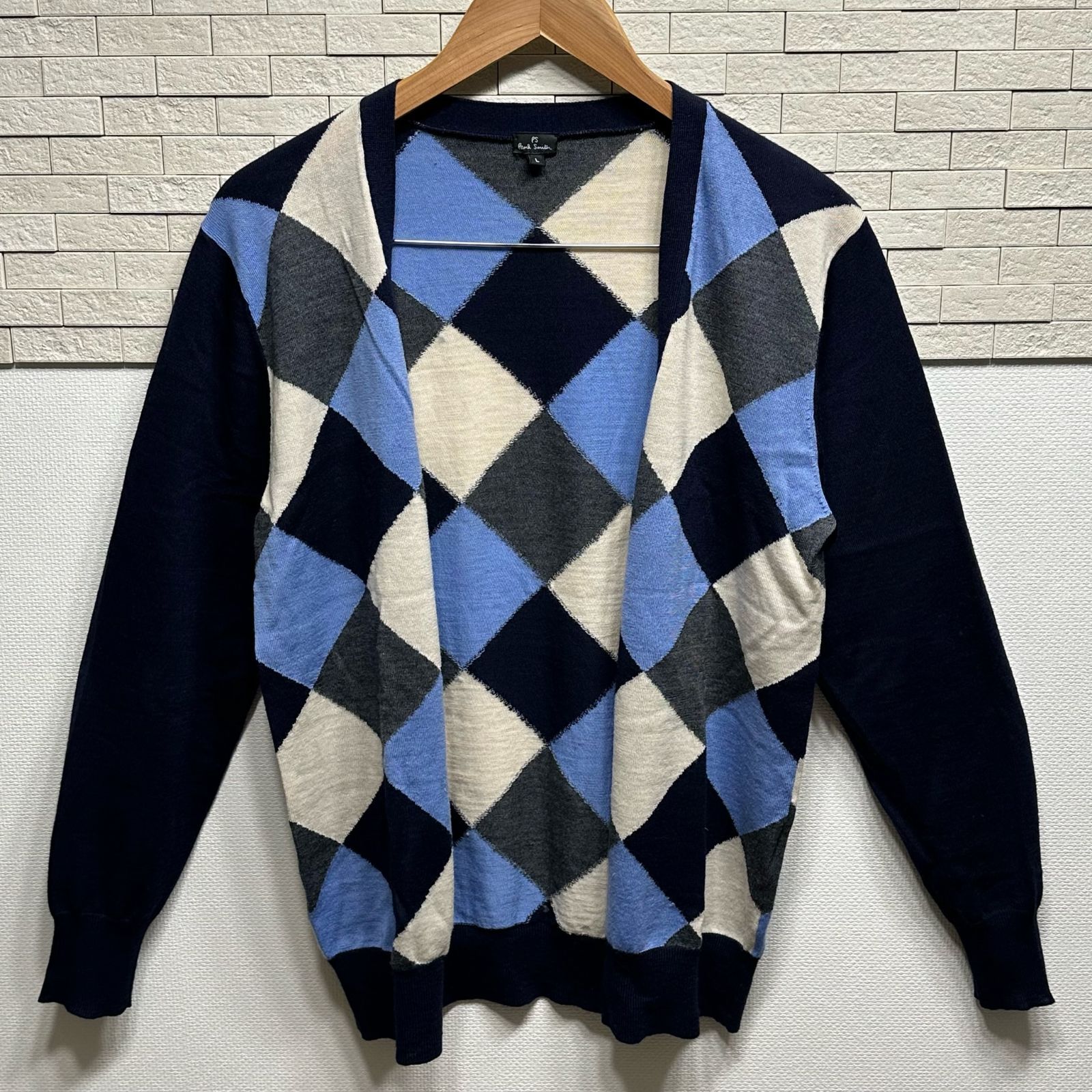 PS Paul Smith ポールスミス カーディガン ネイビー メンズ L