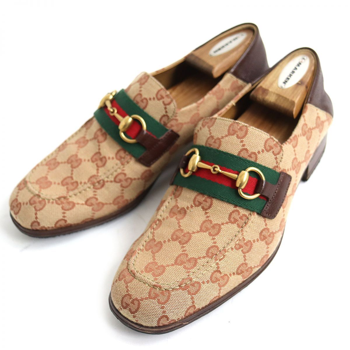 美品◇GUCCI グッチ 546223 2WAY GGキャンバス×レザー ホースビット