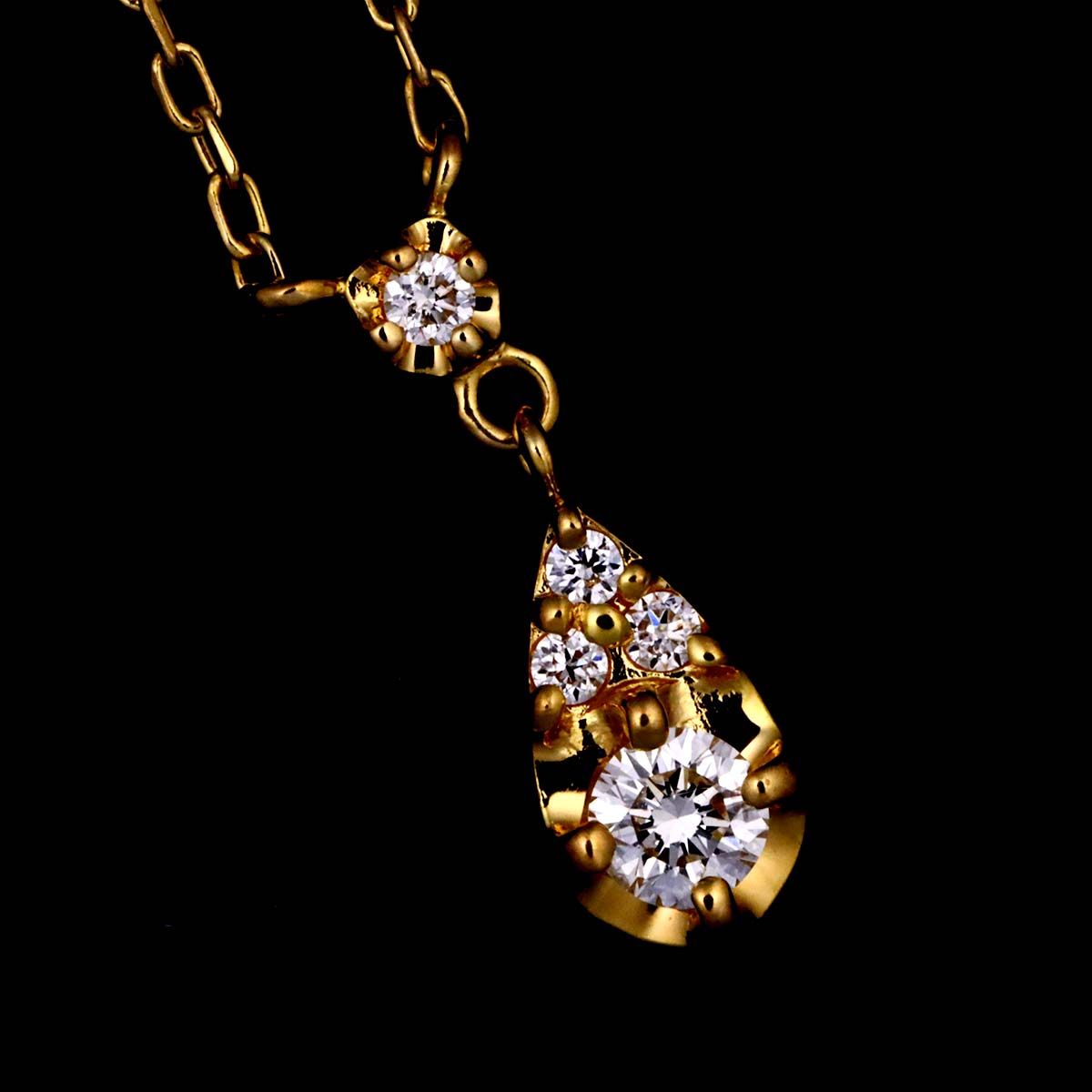 ヴァンドーム青山 Vendome Aoyama ダイヤ ネックレス 41cm K18