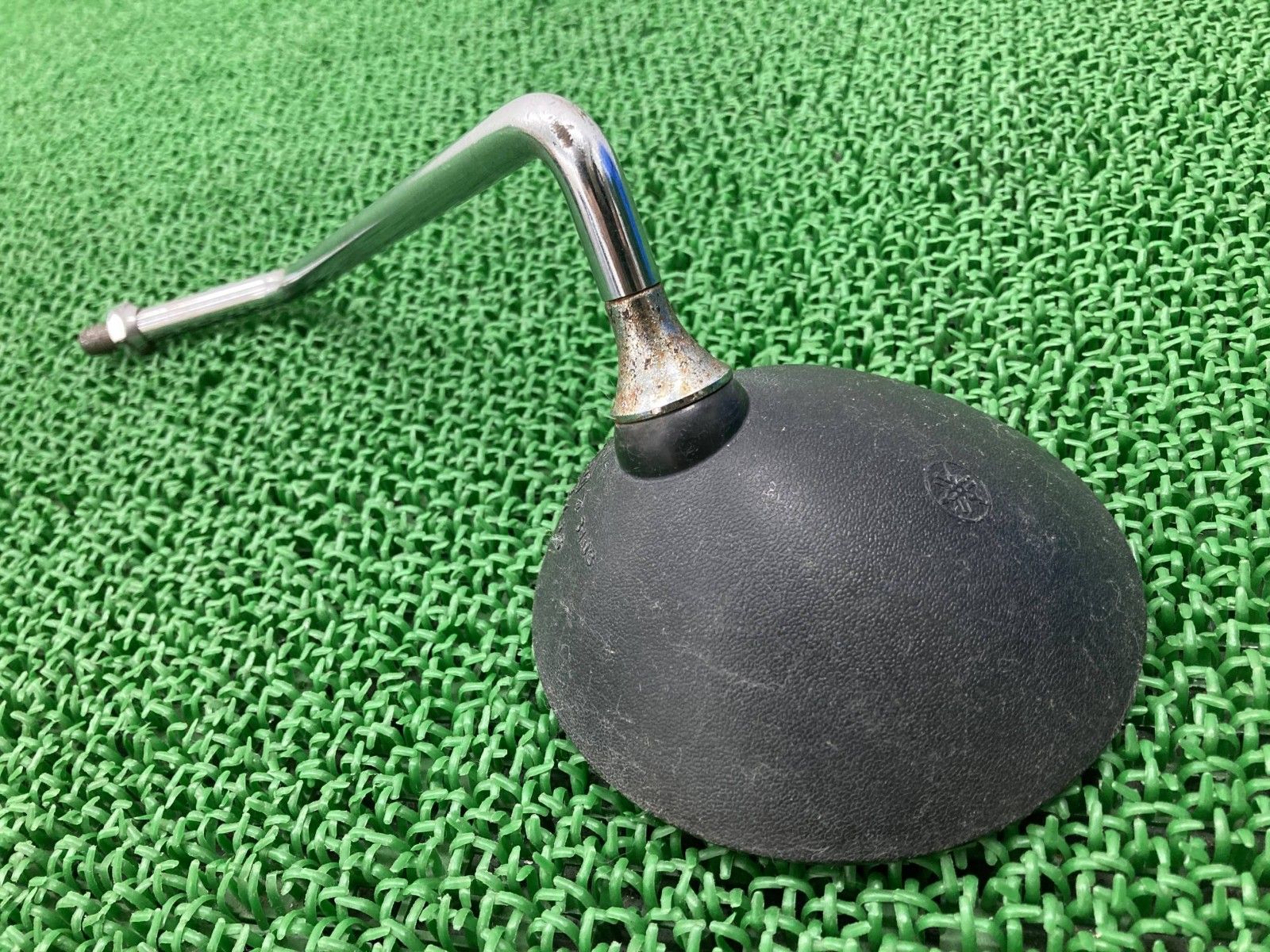 GX750 ミラー 左 ヤマハ 純正 バイク 部品 1J7 正10mm 音叉マーク 初期型 当時物 割れ欠け無し 車検 Genuine pE