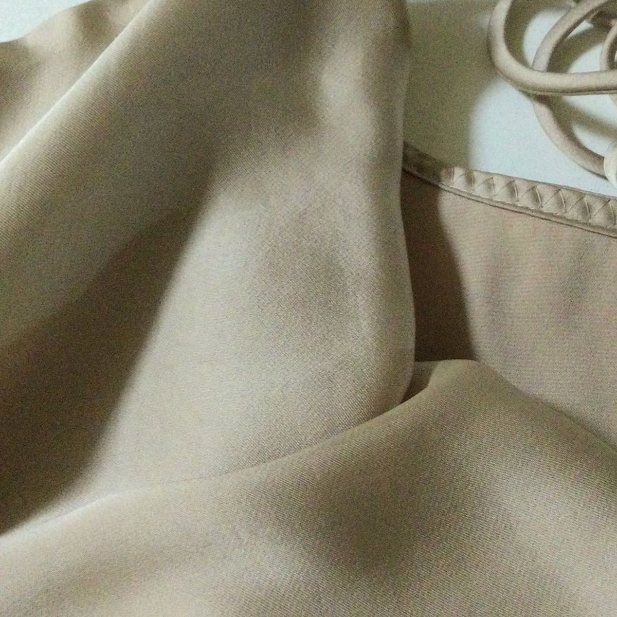  CELFORD セルフォード 長袖カットソー サイズ38 M レディース - ベージュ クルーネック フリル 長袖 Tシャツ カットソー