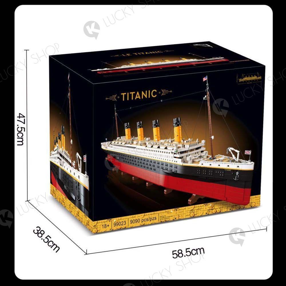 汽船模型 タイタニック完成品長さ135cm モデルブロック 9090Pcs