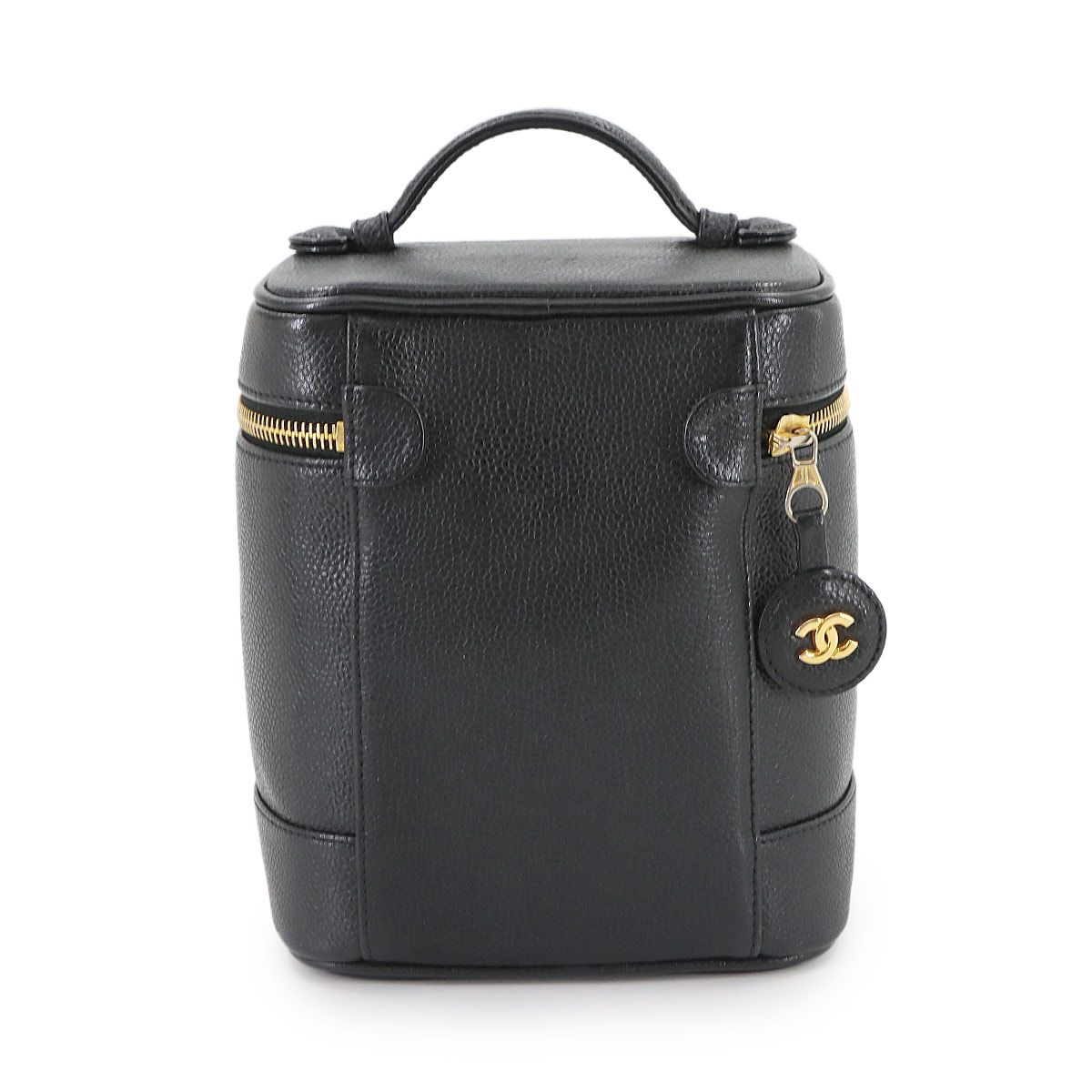 シャネル CHANEL バニティ ハンド バッグ キャビアスキン レザー