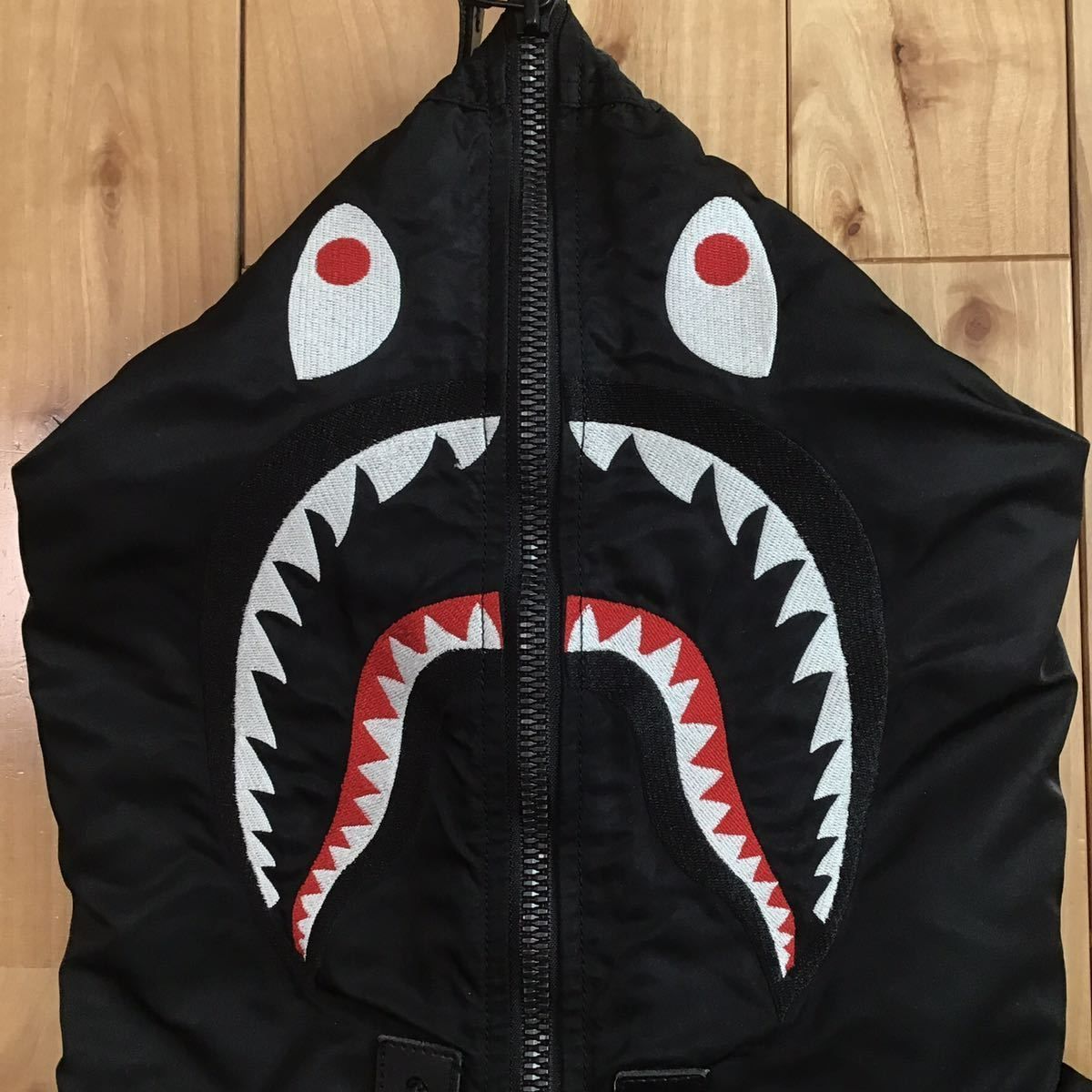ALPHA INDUSTRIES × BAPE N-3B shark full zip hoodie jacket Sサイズ
