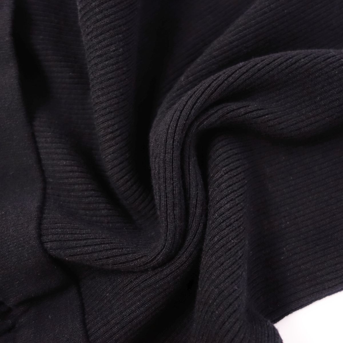 美品 シャネル CHANEL ニット ワンピース ドレス 半袖 ショートスリーブ ココマーク ウール カシミヤ トップス レディース 36(S相当)  ブラック/ネイビー