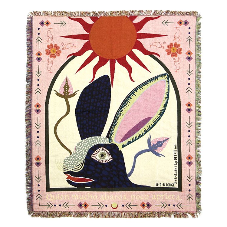 OAX スローケット ラビット 幅127×高さ150cm ポリエステル