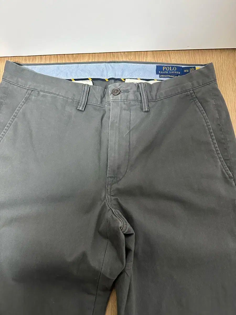 32 ポロラルフローレン ストレートフィット ウォッシュ チノ グレー