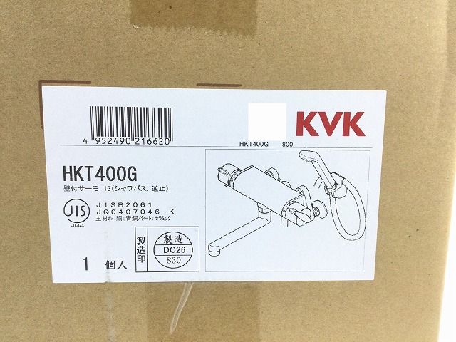 ☆未使用品☆ KVK ケーブイケー 浴室混合水栓 HKT400G 壁付サーモ水栓 シャワーバス 逆止 浴室 浴槽 建築材料 住宅設備 内装 89545  - メルカリ