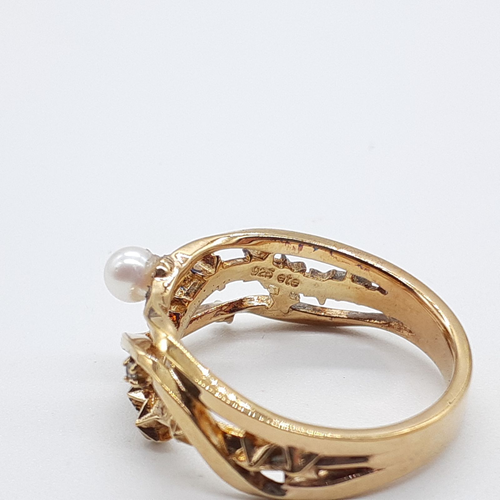 ete エテ リング STARRY SILVER 925 シルバー ゴールドコーティング