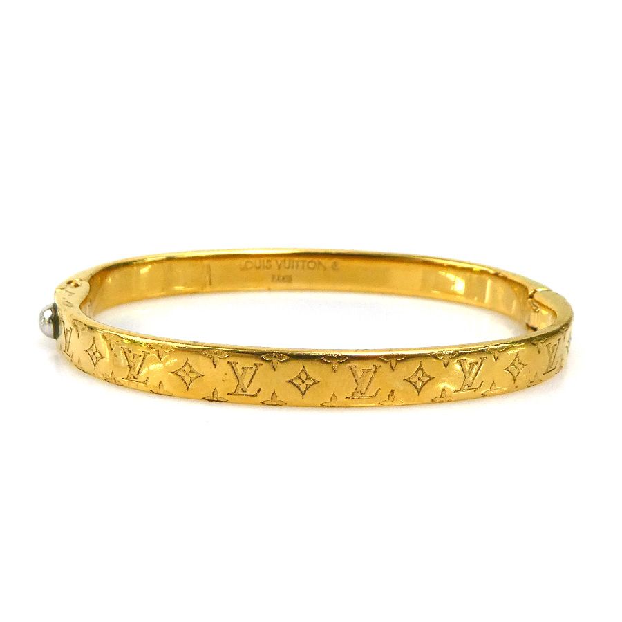 ルイヴィトン バングル　ブレスレット ルイ ヴィトン LOUIS VUITTON ブレスレット ナノグラム バングル