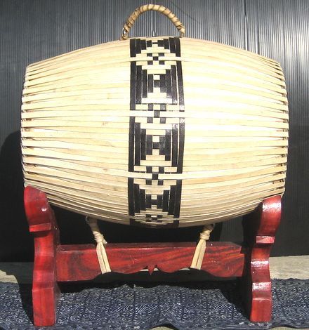 タイの両面太鼓≪タボン≫〜土台付き〜 タイ楽器