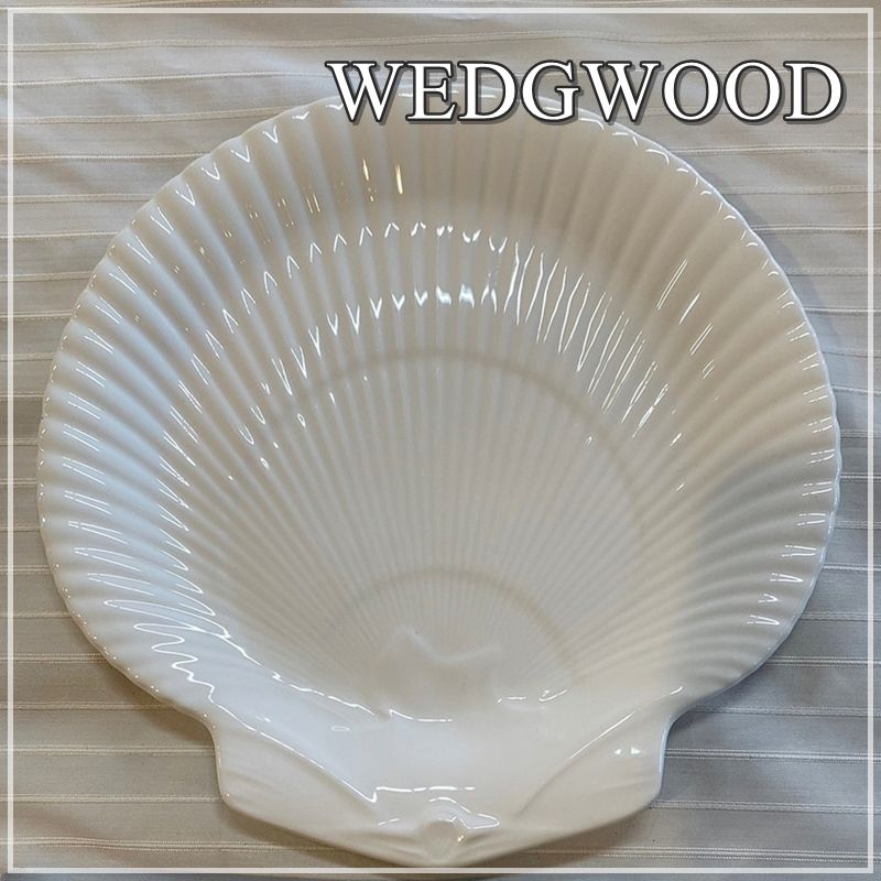 未使用／ウェッジウッド　シェルプレート ウェッジウッド シェルプレート Wedgwood ウエッジウッド