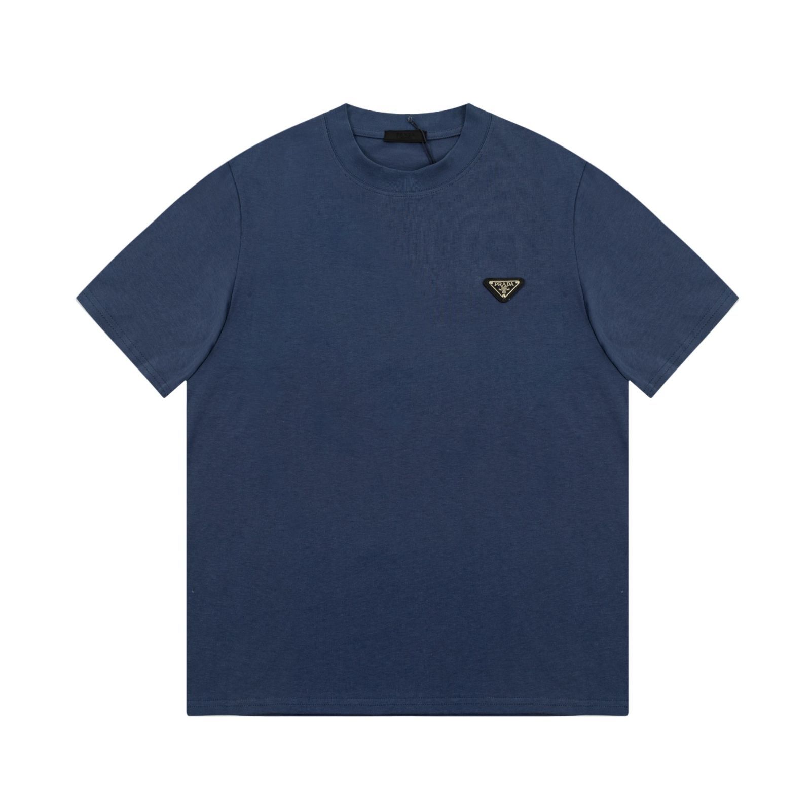 Prada クラシックロゴ クルーネックTシャツ - オーバーサイズデザインで男女兼用 | -WTO輸入1