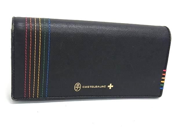 ✨️美品✨️ CASTELBAJAC　カステルバジャック　財布　レザー　デカロゴ CASTELBAJAC オーガナイザー カステルバジャック メンズ Garbo