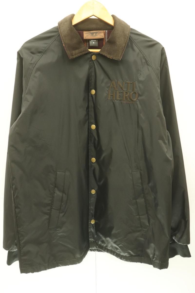 【中古】 ANTI HERO メンズナイロンジャケット M コーチジャケット ANTI HERO M 黒 ブラック