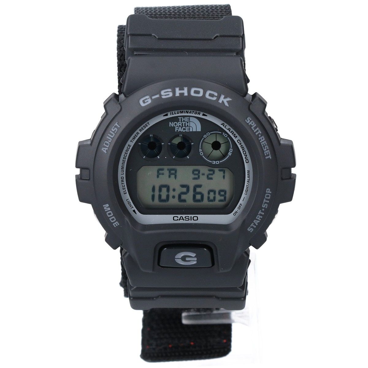 G-SHOCK ジーショック SupremeシュプリームｘTHE NORTH FACEノースフェイス【美品】DW-6900NS-1CR 限定トリプルコラボモデル デジタル