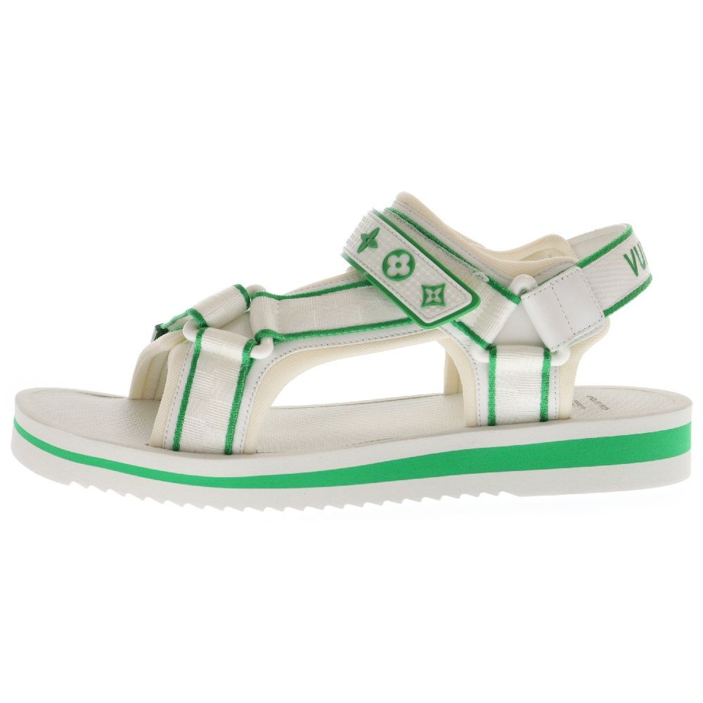 LOUIS VUITTON (ルイヴィトン) PANAMA SANDAL パナマライン ベルテッドサンダル ホワイト グリーン FD0242