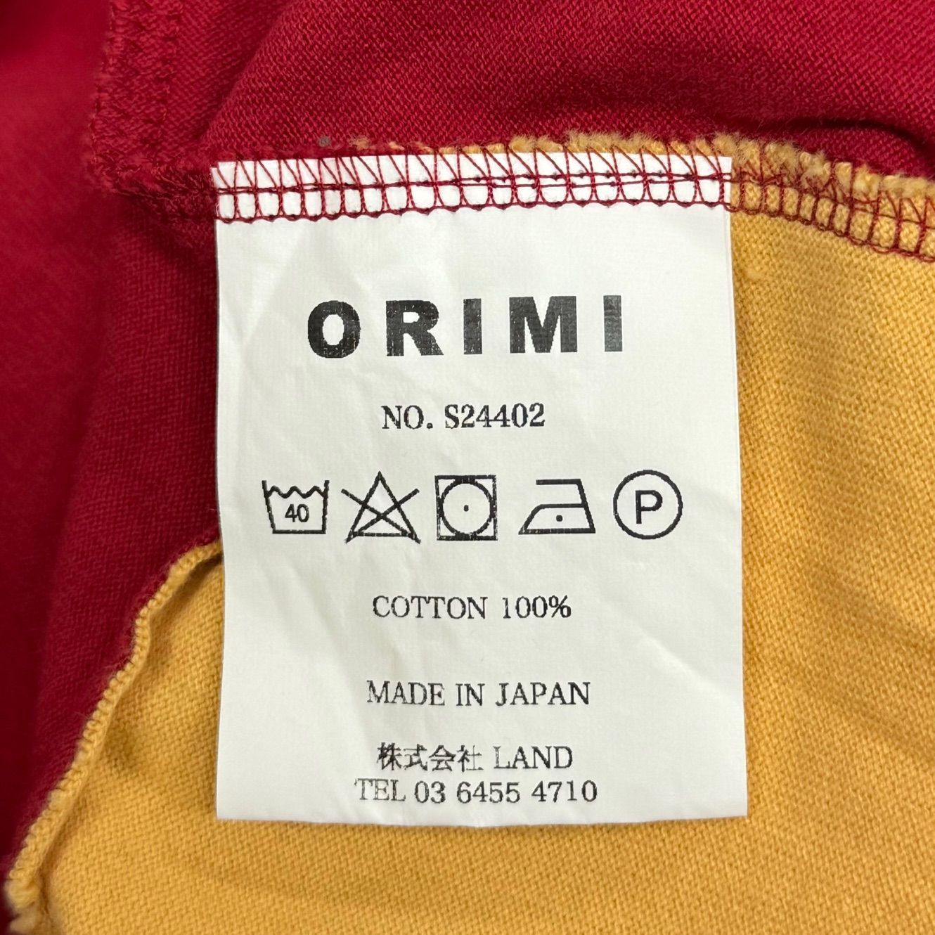 ORIMI 24SS Good night long sleeve グッドナイトロングスリーブ 長袖T 