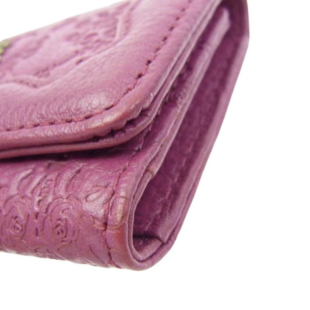 ANNA SUI アナスイ ヴィンテージローズ レザー 4連 キーケース