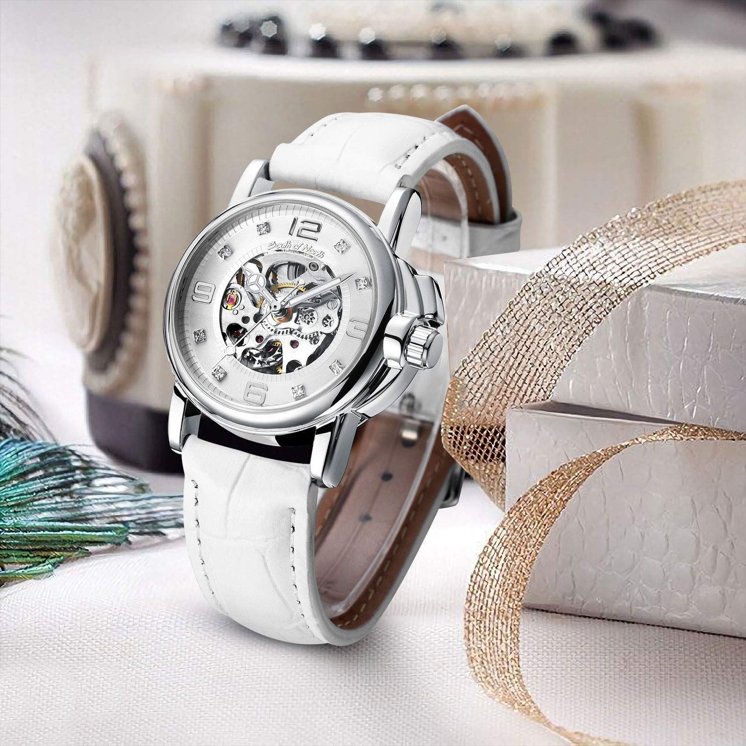 正規通販】 SEWORトップ高級ブランドファッションバレル型革時計メンズ自動機械式時計