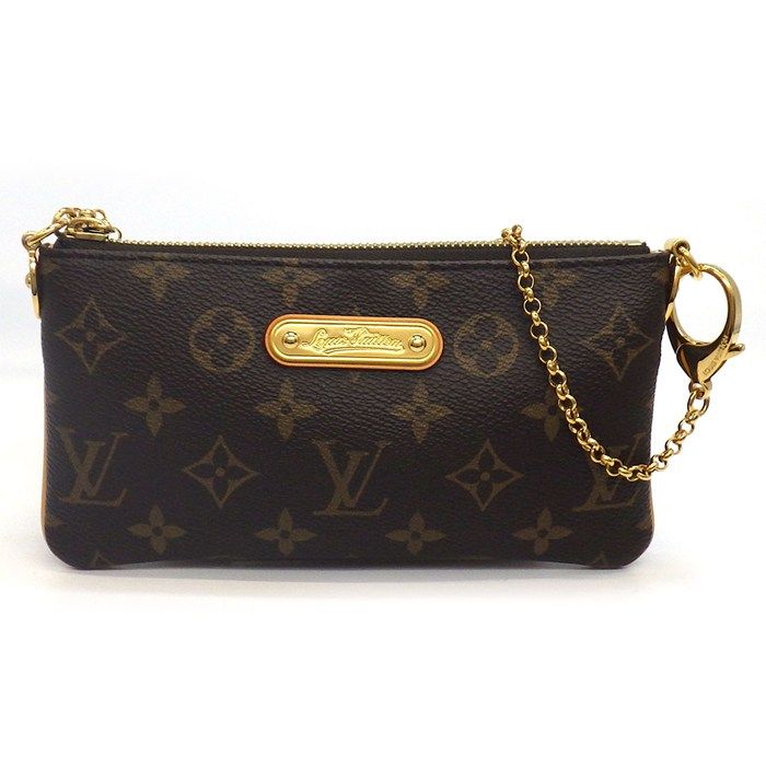 ルイ・ヴィトン Louis Vuitton ハンドバッグ ポシェット・ミラ MM 2013年製 M60094 ブラウン モノグラムキャンバス 【中古】