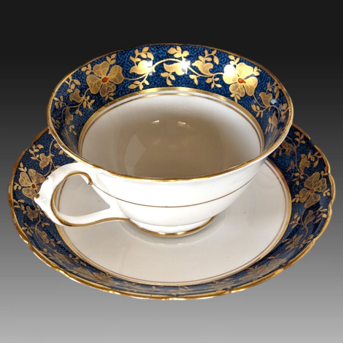 極美品】英国タスカン製 / Tuscan パウダーコバルトブルー地