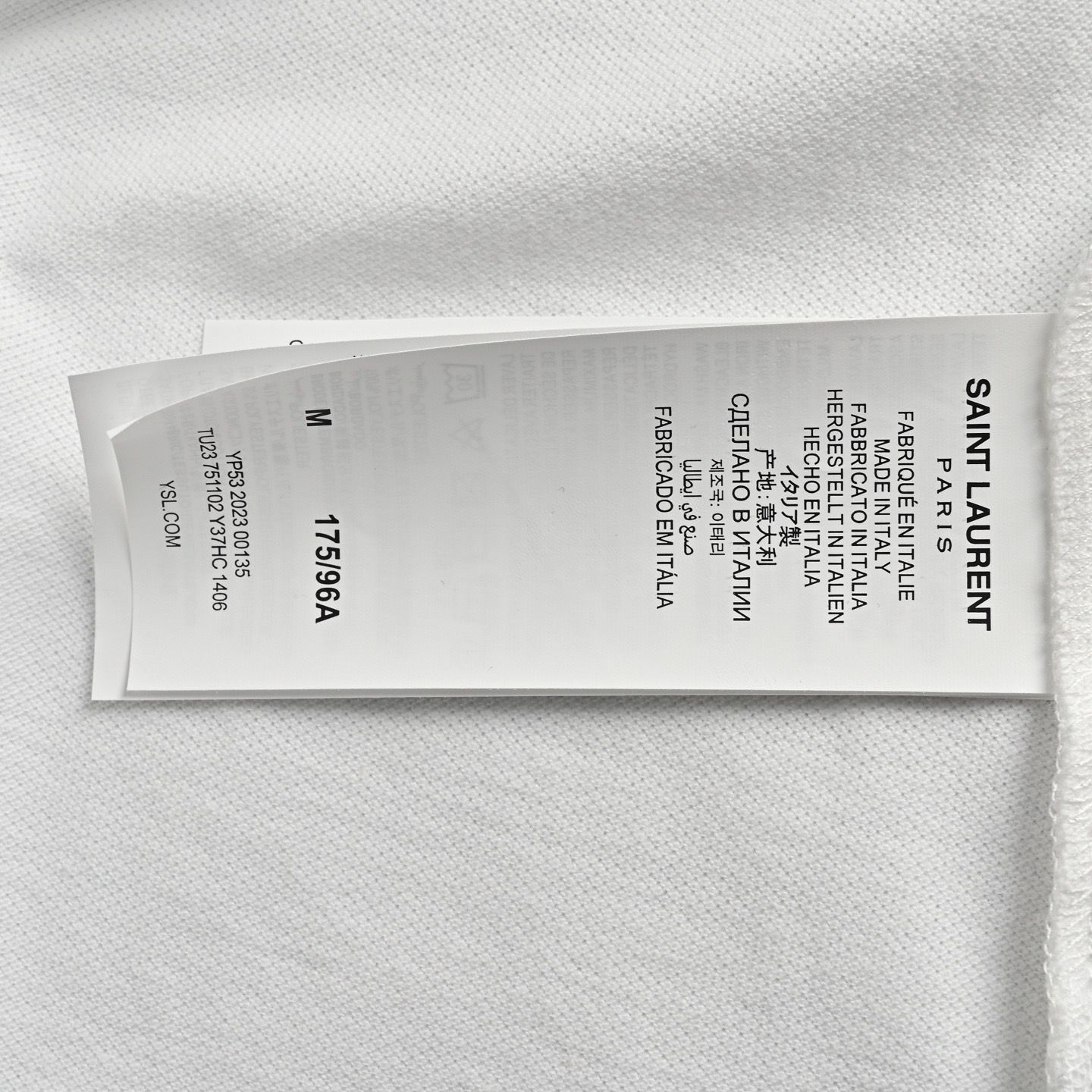 ◆◆VIP◆◆ Saint Laurent 胸元 SAINT LAURENT刺繍 フーディ L Saint Laurent(サンローラン) パーカー・フーディ(レディース