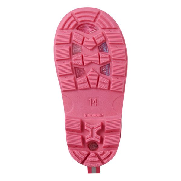 みんなが選んでる！ミキハウス　mikihouse　レインブーツ　長靴　パズルブロック　プッチー＆うさこ　15cm　ピンク（08） 成長対応 調節