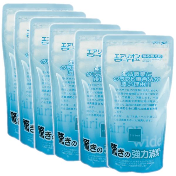 東芝 エアリオン ワイド 交換用 エアリオン ジェル 6個セット GEL2400-6s 消臭剤