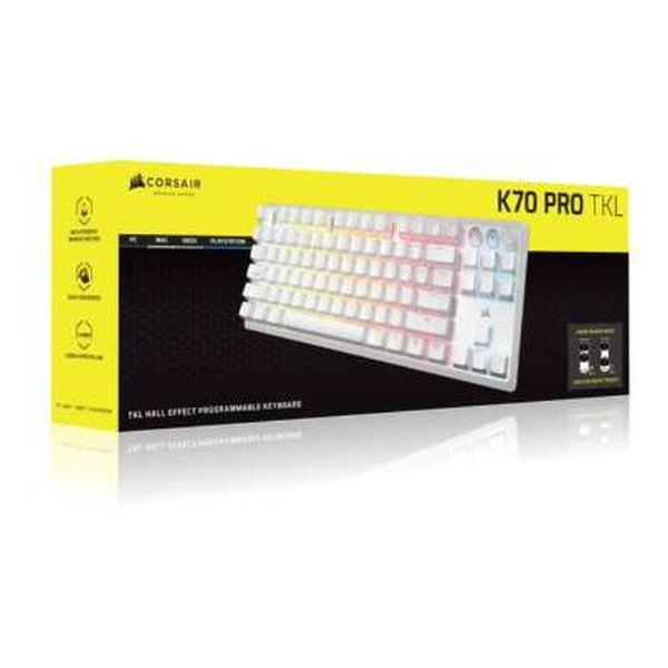 ホワイト ゲーミングキーボード